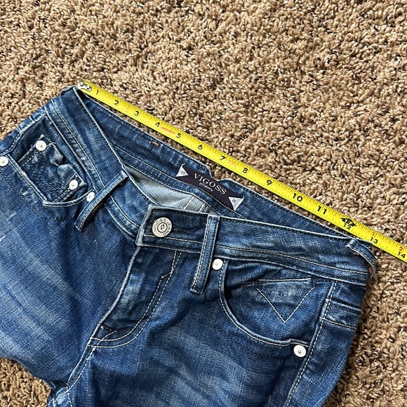 Vigoss FIT/Skinny Low Rise Distressed Blue Jeans Women's-26/ Junior's 1/2 - Picture 15 of 16